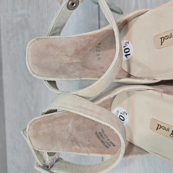 Paul Green Women Ankle Suede Heels Sandals shoes sz UK 8 US 10.5 - Picture 5 of 16